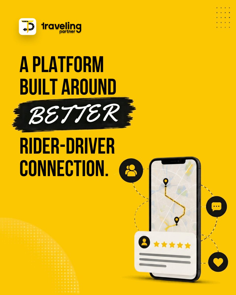 TravelPartnerHQ's tweet photo. Agar aap driver hain ya vehicle own karte hain, Traveling Partner ke saath riders se connect karein, rides complete karein aur apni earning opportunities ko grow karyn.

Download now!
https://t.co/1u69ZwRGmv

#TravelingPartner #Drivers #VehicleOwners #Riders #RidePlatform https://t.co/nQr1OEqSPe