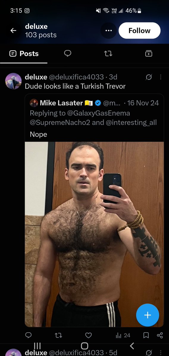 Trivellafc27's tweet photo. @deluxifica4033 @RkFutbol Posting pictures of hairy men and calling my account an embarrassment btw 😂😂😂😂😂😂😂😂 https://t.co/R2EXt5lf3H