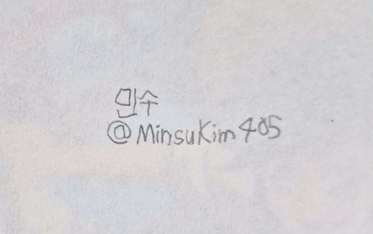 Leb__s's tweet photo. @MinsuKim405 많이삐뚤하네요ㅈㅅㅈㅅ https://t.co/p28Yj9HHaf