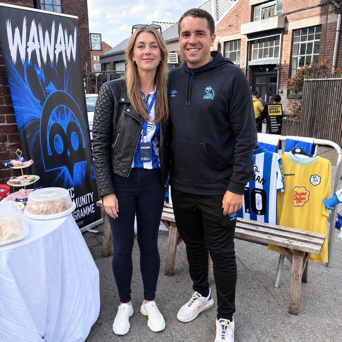 SWFCCP's tweet photo. 💙 The @WAWAW_FBGROUP are running a fundraiser in support of our Community Programme, and on Sunday they were down at @wedwarehouse1 for a fantastic event!

A huge thank you to everyone who helped make the event possible, including all those who donated raffle prizes. 👏

Raffle tickets are still available via the WAWAW Facebook Group until the end of this week, so there’s still time to get involved! 🎟️
👉 https://t.co/vtfsNMWbQS

#swfc #wawaw