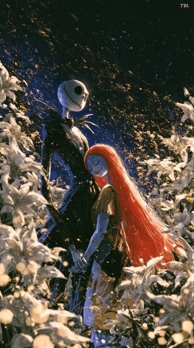 Classisco123's tweet photo. Jack Skellington and Sally HD Wallpaper 🎃 https://t.co/DHtsv5875i