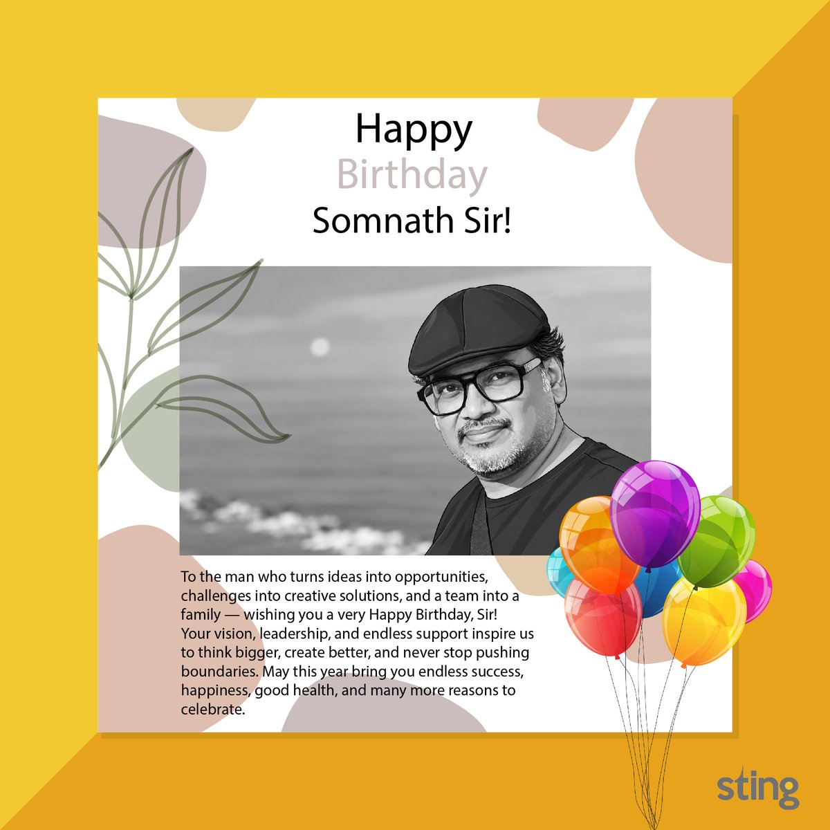sting_ad's tweet photo. Happy Birthday, Sir! Keep inspiring us to create what’s next.
#HappyBirthdaySir #HappyBirthdayBoss #BossBirthday #BirthdayCelebration #AgencyLife #AdvertisingAgency #CreativeAgency #CreativeMind #Leadership #TeamSting #WorkFamily #CreativeCulture #ThinkCreateInspire https://t.co/afQHFrAj21