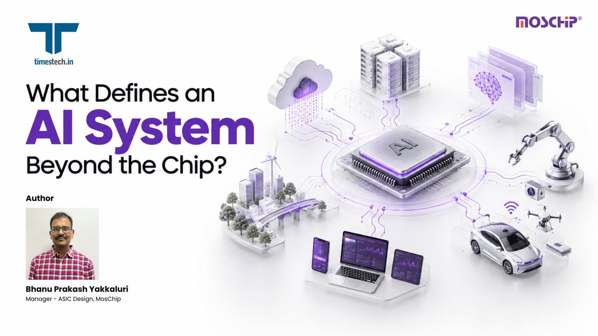 MosChipTech's tweet photo. AI performance extends beyond the chip.

Read the full TimesTech article to explore what it takes to build AI systems beyond silicon, and how MosChip brings silicon and system engineering together.

Article - https://t.co/5GUzuIeIpM 

#AISystems #Semiconductor #SystemEngineering https://t.co/ofVlBcg0G4