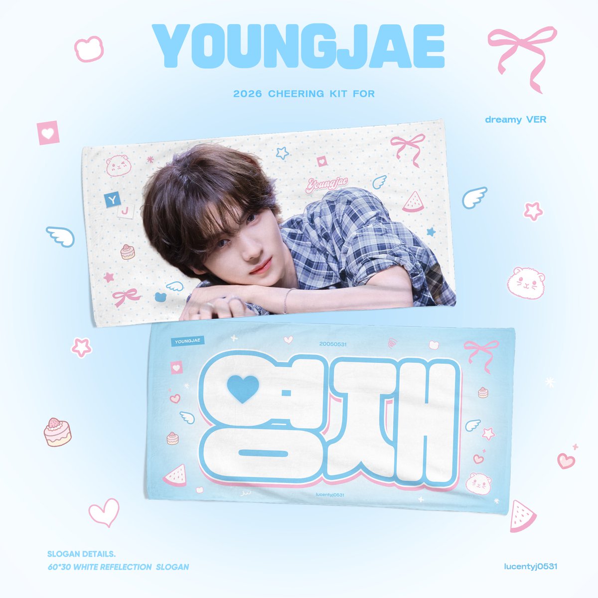lucentyj0531's tweet photo. 2026 TWS TOUR '24/7:FOR:YOU' 𝗶𝗻 Thailand/Singapore 𝗖𝗵𝗲𝗲𝗿𝗶𝗻𝗴 𝗞𝗶𝘁 𝗙𝗼𝗿 YOUNGJAE On-site Pickup

©️lucentyj0531

Thailand: https://t.co/iKbCfToqfX
Singapore: https://t.co/CzxV2DUvqR

국내배송:

 G.O → DM
ᰔᩚ RT 추첨 3분께 슬로건 드립니다

#영재 #YOUNGJAE #투어스 #TWS