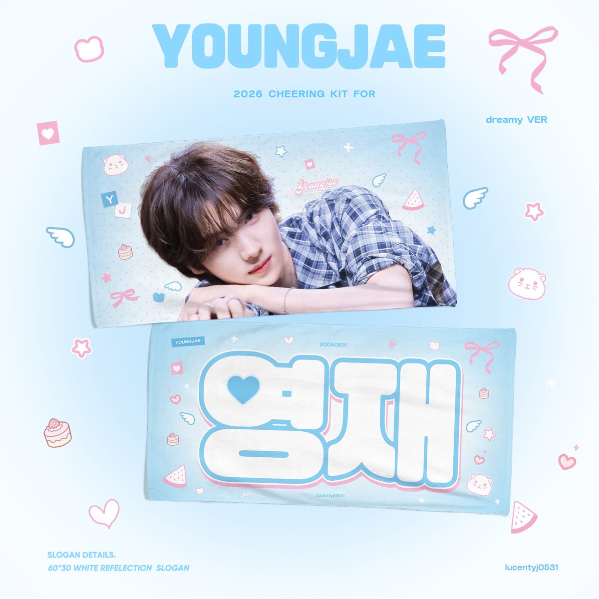 lucentyj0531's tweet photo. 2026 TWS TOUR '24/7:FOR:YOU' 𝗶𝗻 Thailand/Singapore 𝗖𝗵𝗲𝗲𝗿𝗶𝗻𝗴 𝗞𝗶𝘁 𝗙𝗼𝗿 YOUNGJAE On-site Pickup

©️lucentyj0531

Thailand: https://t.co/iKbCfToqfX
Singapore: https://t.co/CzxV2DUvqR

국내배송:

 G.O → DM
ᰔᩚ RT 추첨 3분께 슬로건 드립니다

#영재 #YOUNGJAE #투어스 #TWS