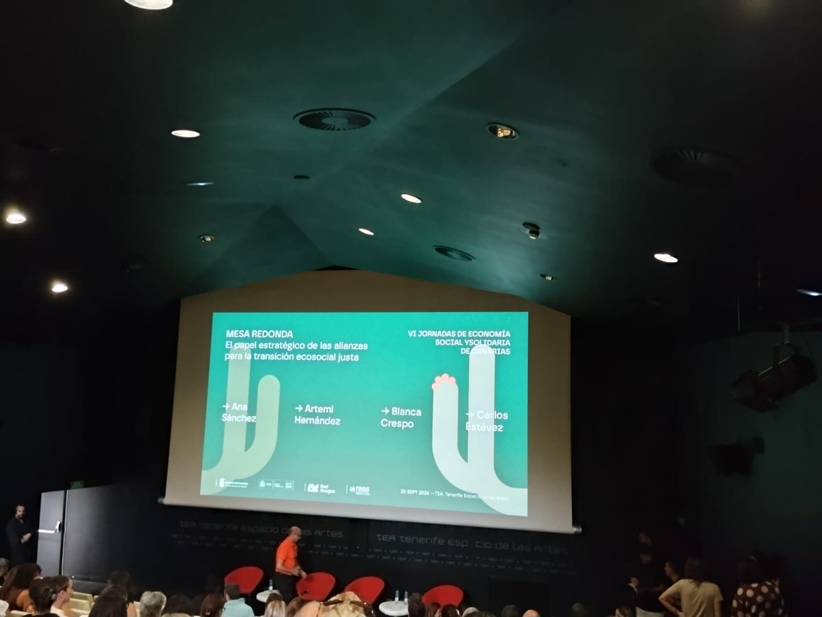 Seprascc's tweet photo. Estamos participando en las VI Jornadas de Economía Social y Solidaria de Canarias Respuestas colectivas para un futuro compartido @redAnagos https://t.co/V9efJauSZg