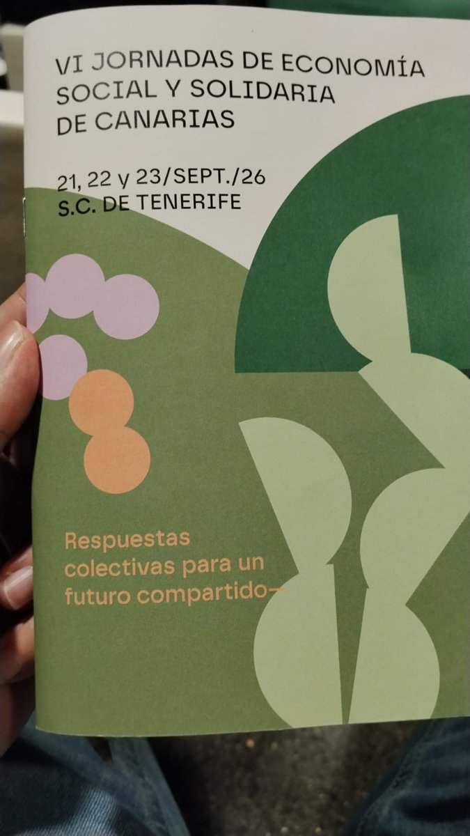 Seprascc's tweet photo. Estamos participando en las VI Jornadas de Economía Social y Solidaria de Canarias Respuestas colectivas para un futuro compartido @redAnagos https://t.co/V9efJauSZg