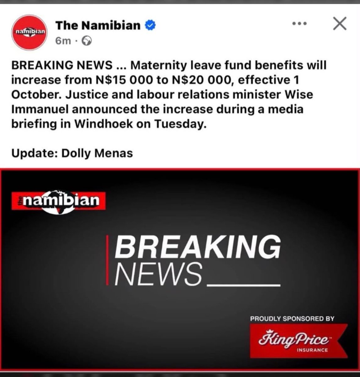 Stix_Munene1's tweet photo. Still nonsensical. If a woman earns N$50 000 per month, where does the remaining N$30 000 come from?
Pay the people  their full salaries. Why are women being punished for being pregnant? https://t.co/NNUoxpalOl