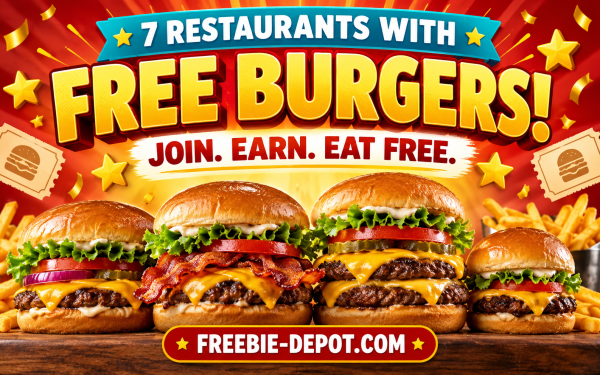 FreebieDepot's tweet photo. 7 Restaurants Where You Can Get a FREE Burger in 2026 https://t.co/NFMJgE4WP4 #FreeBurgers #FreeBurger #BurgerDeals #FreeFood #RestaurantFreebies #RestaurantRewards #RewardsPrograms #BirthdayBurgers #FreeFoodDeals #FastFoodDeals #BurgerLovers #Cheeseburger #FoodFreebies https://t.co/ilRDJTFZNq