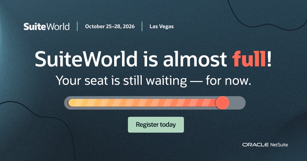 NetSuiteAhmed's tweet photo. #SuiteWorld is running out of seats. Fast. Just a few hundred passes remain. Save yours with @NetSuite before Las Vegas is officially full: https://t.co/8e8z2osREi https://t.co/xXmADpHegU