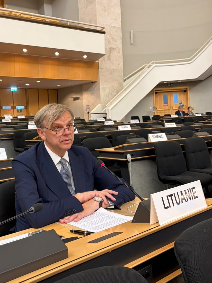 LtGva's tweet photo. 🇱🇹PR @rytispaulauska at #HRC63:
🔴#Russia's war of aggression against #Ukraine is inseparable from transnational repression &mass #humanrights violations at home.Civil society, #HRDs, journalists,lawyers,LGBTI persons&opposition are being crushed under "foreign agent" & "extremist" labels
🔴#Belarus,complicit in RU aggression against 🇺🇦,weaponised its judiciary against dissent. Call for the release of all political prisoners&end to transnational repression&instrumentalisation of migrants
🔴Concern over continuous suppression of civil society &political opposition by #Georgia's current government
🔴Call for the release of all arbitrarily detained in #Cuba, #Iran & #DPRK
🔴Alarm over the humanitarian situation in #Gaza