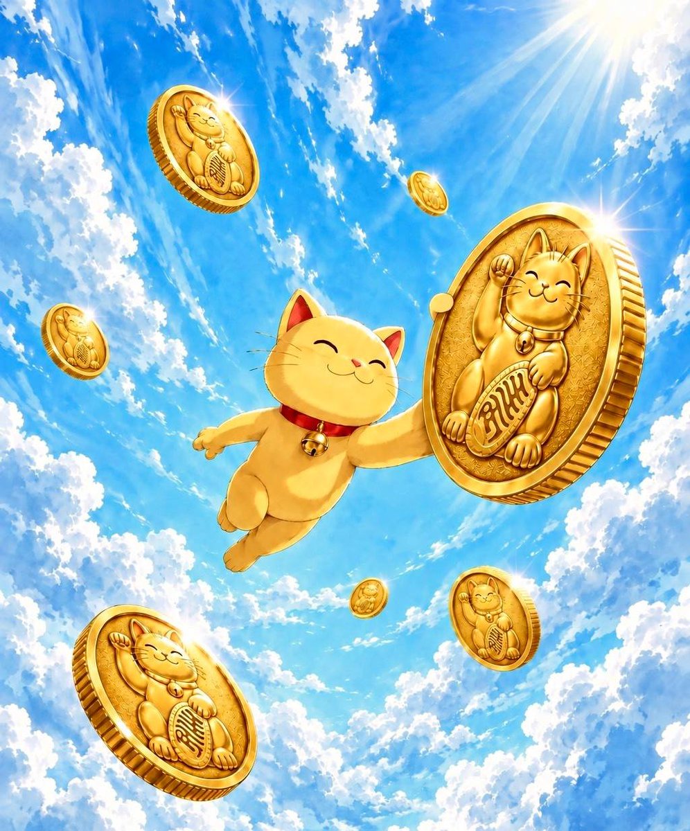 zhao_cai_mao_'s tweet photo. The name holds meaning and power. 招财 (zhāo cái) means "to summon wealth." 猫 (māo) means cat. A cat that calls money toward whoever keeps him close. 

That's why you'll always find him sitting where the money changes hands, and where wealth is being accumulated. https://t.co/TVjZpPU2Sy