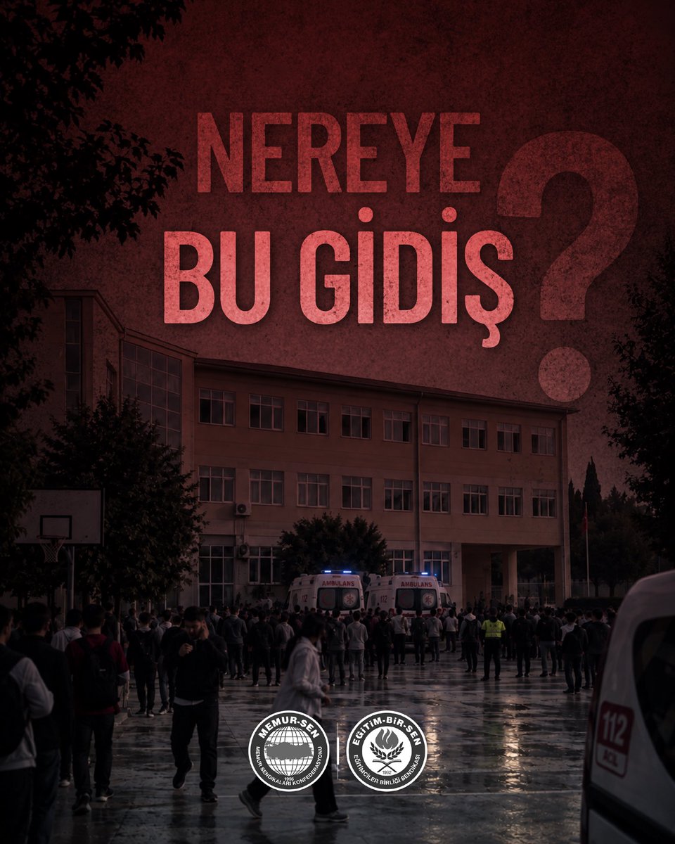 EgitimBirSen's tweet photo. Manisa’nın Turgutlu ilçesinde öğrencilerin okullarına ulaşmak için kullandığı sokakta meydana gelen silahlı saldırıyı üzüntüyle takip ediyor, yaralı öğrencilerimize acil şifalar diliyoruz.

Saldırıya tanık olan öğrencilerimiz ve eğitim çalışanlarımız üzerindeki olumsuz etkilerin giderilmesi ve gerekli desteğin sağlanması için yetkililerle iletişim ve iş birliği içindeyiz.

Adli ve idari süreçlerin titizlikle yürütülerek olayın bütün yönleriyle aydınlatılmasını, benzer hadiselerin yaşanmaması için ilgili bütün kurumların iş birliği içinde hareket ederek önleyici tedbirleri eksiksiz almasını istiyoruz.
