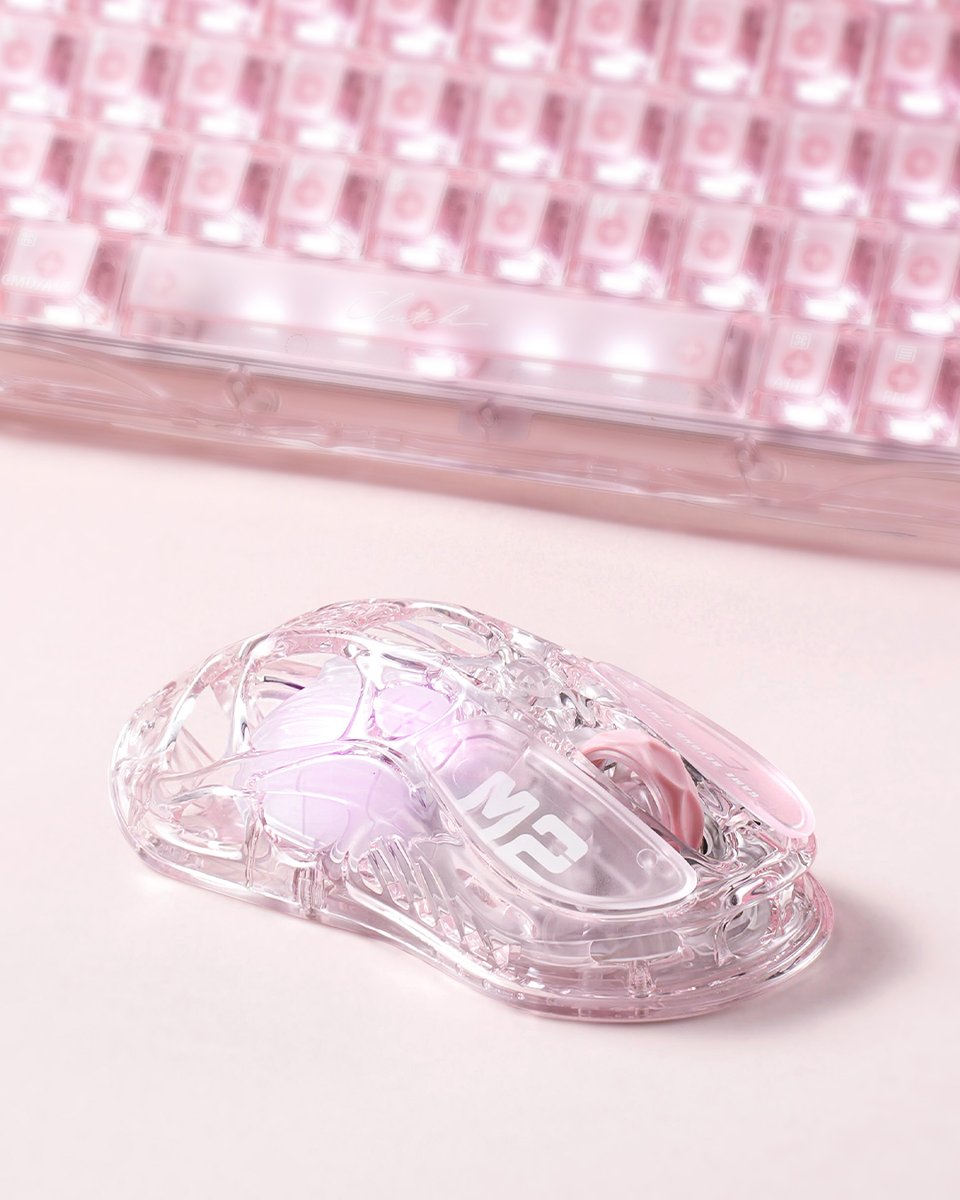 gravastar_jp's tweet photo. Mercury M2 クリスタルローズ 💗🫧
このピンク、かわいすぎない？🎀

#GravaStar #GravaStarMercuryM2 #GravaStarマウス #マウス https://t.co/UuzTYzB8Tn