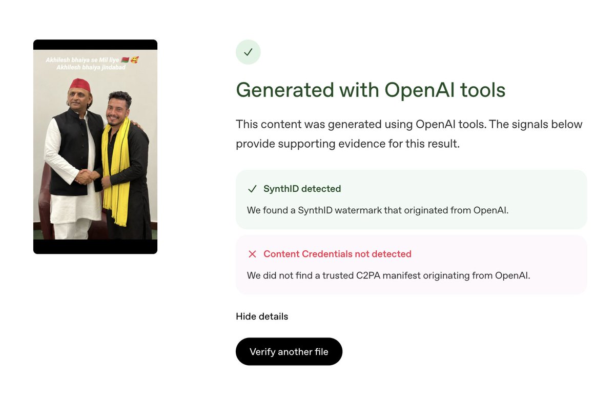 arjundeodia's tweet photo. @Bharatrastrsena AI. Created using OpenAI. SynthID Watermark detected. https://t.co/C2wfPj4Tmk