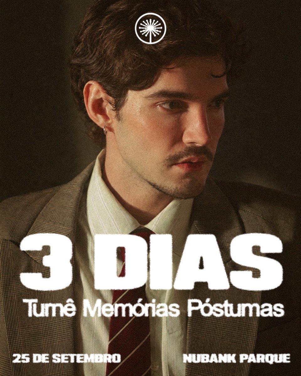 jaomediacenter's tweet photo. 3 DIAS. TURNÊ MEMÓRIAS PÓSTUMAS. https://t.co/W5iOYy4XxC