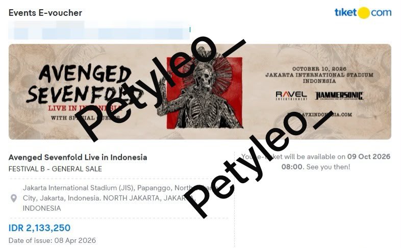 petyleo_'s tweet photo. Want to sell WTS

MCR Jakarta - Festival B 

✅ avail 2 tix
✅ price on web

Dm for detail!

#wts #mcr #jakarta #avengedsevenfold https://t.co/jw4Mke6UnO