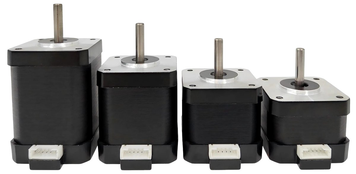 cnxsoft's tweet photo. Open-source hardware servomotor with a motor, driver, motion controller, and encoder embedded in one NEMA-17 body.
https://t.co/d7xIIlxnQT

This level of integration enables the Gearotons M17 to be low-cost ($20 and up) and easier to use. The user has nothing to source and match, nothing to wire between boards, and nothing to configure. Just connect power and one (RS-485) data cable, and you’re good to go.

The STM32G0 firmware, Python and Arduino libraries, the KiCad hardware design files, and 3D files are all open-source.