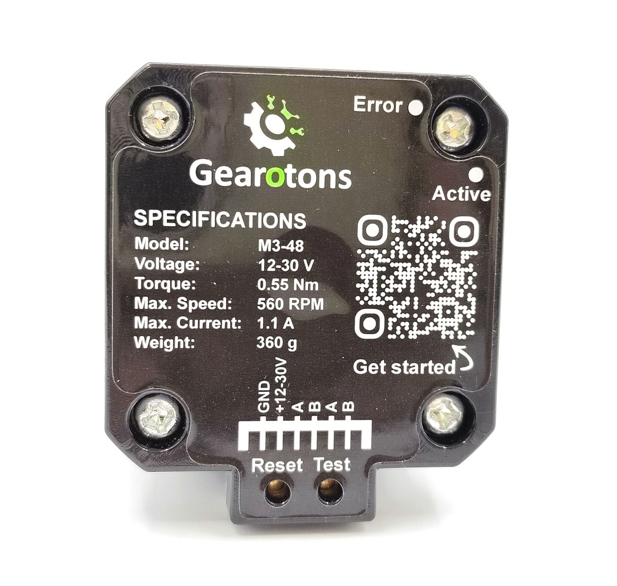 cnxsoft's tweet photo. Open-source hardware servomotor with a motor, driver, motion controller, and encoder embedded in one NEMA-17 body.
https://t.co/d7xIIlxnQT

This level of integration enables the Gearotons M17 to be low-cost ($20 and up) and easier to use. The user has nothing to source and match, nothing to wire between boards, and nothing to configure. Just connect power and one (RS-485) data cable, and you’re good to go.

The STM32G0 firmware, Python and Arduino libraries, the KiCad hardware design files, and 3D files are all open-source.
