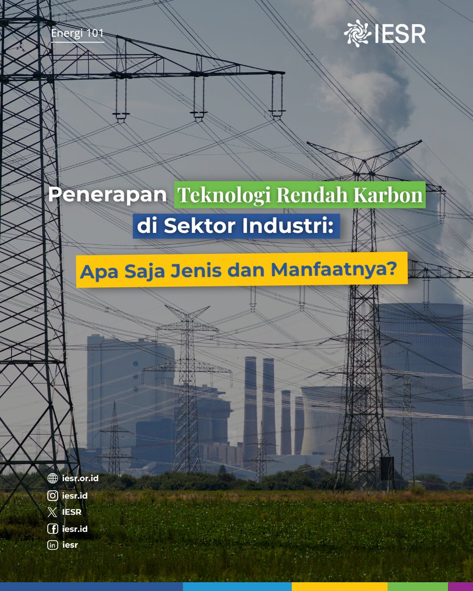 IESR's tweet photo. Sobat Essentials, dekarbonisasi bukan saja sekadar isu lingkungan, tetapi juga kesempatan emas untuk revitalisasi industri nasional, lho! 🇮🇩 https://t.co/u6AVve6sA4