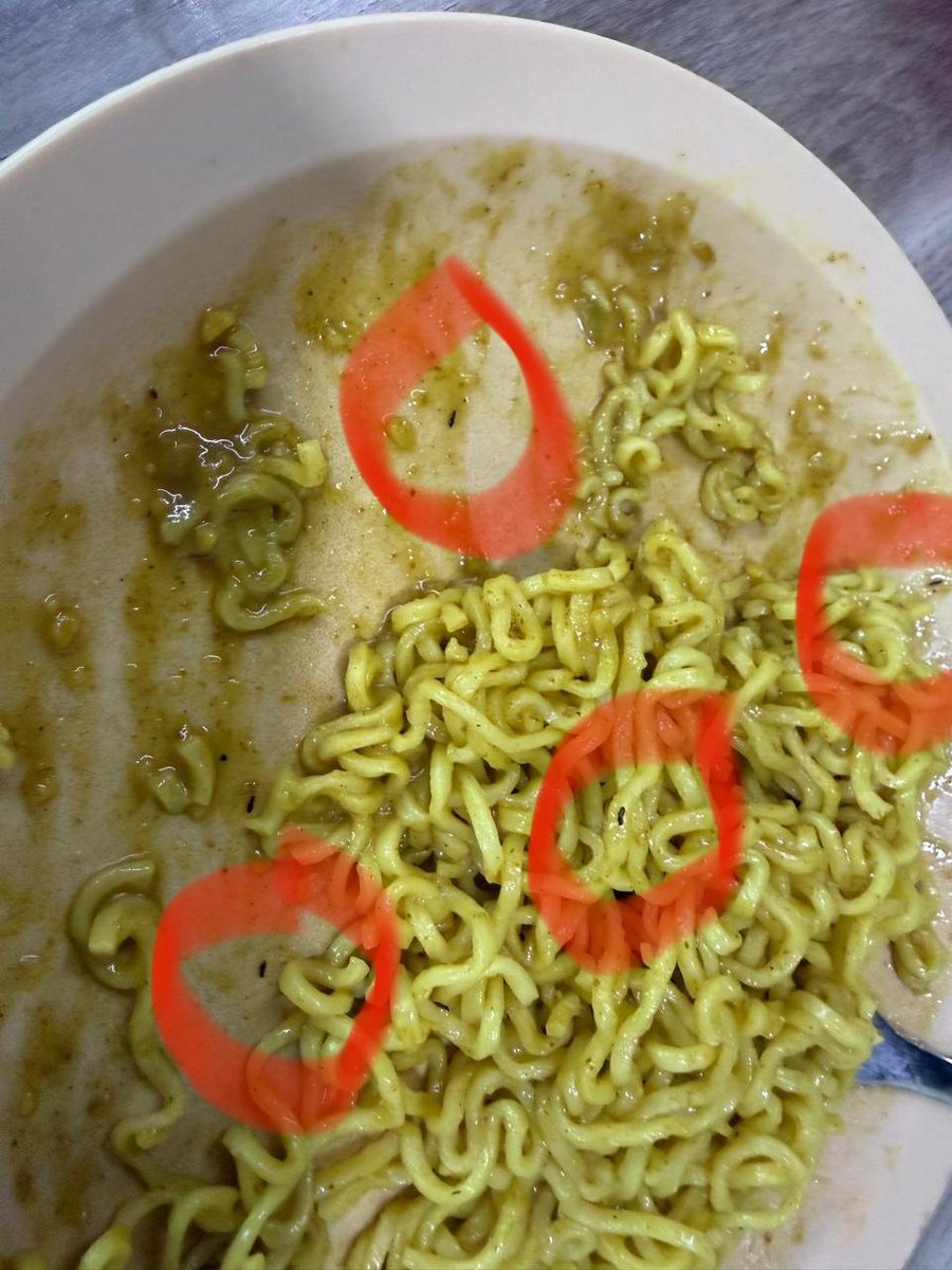 Sidadv93's tweet photo. I ordered a maggie and other dish from a restaurant which is located on the M floor in world trade tower WTT building sector 16, Noida, U.P. and found many insects inside the maggie. Please help me and take strict action against unhygienic food served by this restaurant owner. https://t.co/PfbkmPNLgP