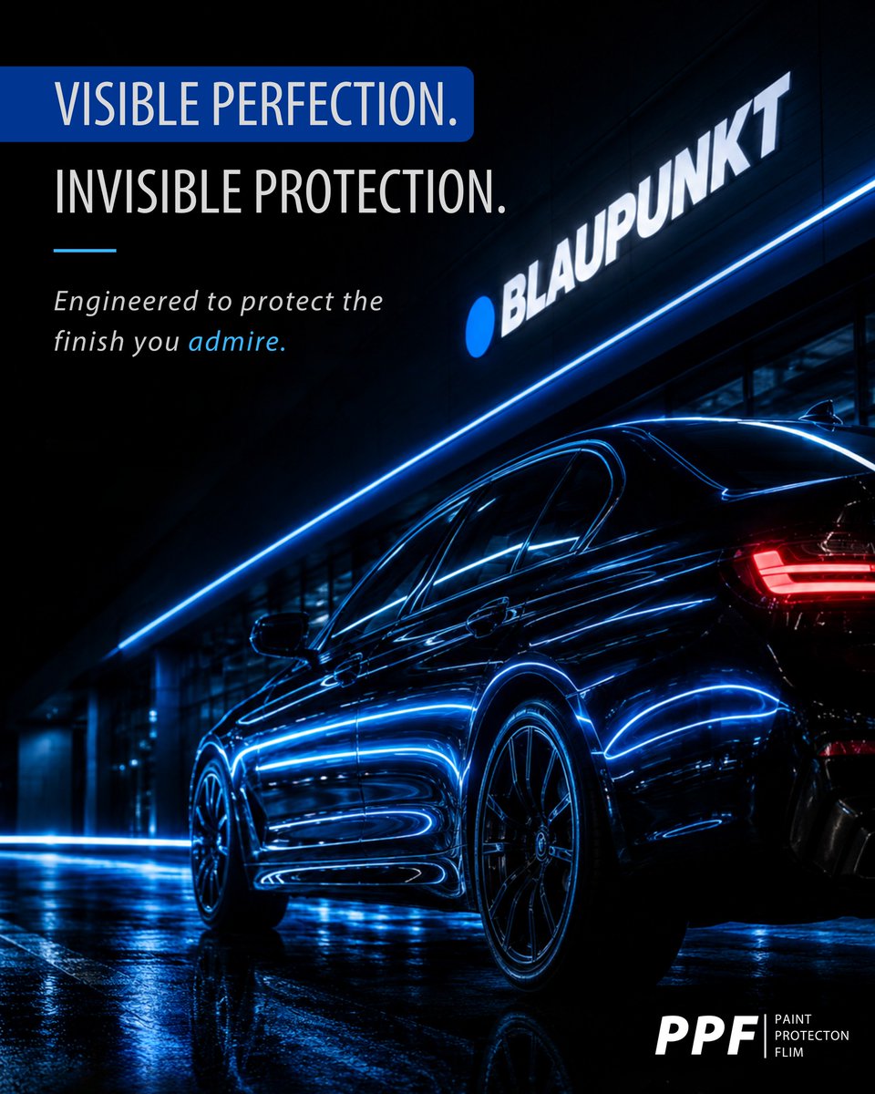 hanifeasik's tweet photo. Visible perfection. Invisible protection. BLAUPUNKT Paint Protection Film shields your vehicle from debris, scratches, and daily wear, preserving its beauty and value for years. https://t.co/mfrbtIVuBe
