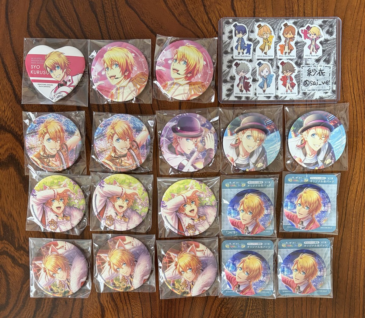 sai_ve's tweet photo. 【譲渡】うたプリ 缶バッジ

譲→翔
求→画像①②各300円、③④各200円

画像利用してお声がけください
素人保管未使用品
郵送のみ/UFJ銀行振込/PayPay https://t.co/oEy2eZCdVX