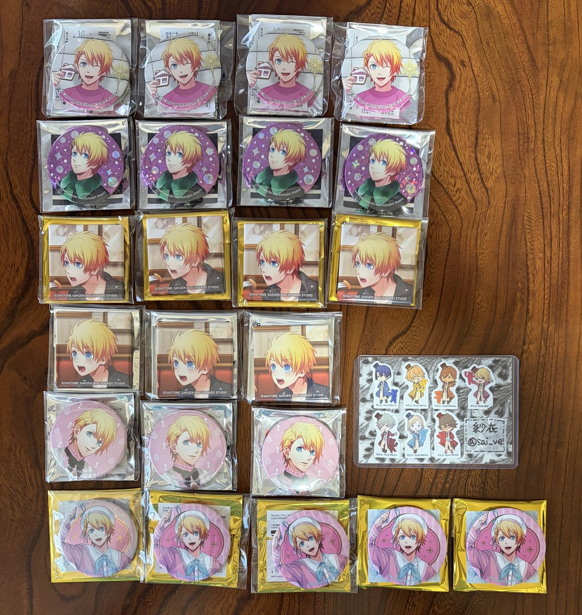sai_ve's tweet photo. 【譲渡】うたプリ 缶バッジ

譲→翔
求→画像①②各300円、③④各200円

画像利用してお声がけください
素人保管未使用品
郵送のみ/UFJ銀行振込/PayPay https://t.co/oEy2eZCdVX