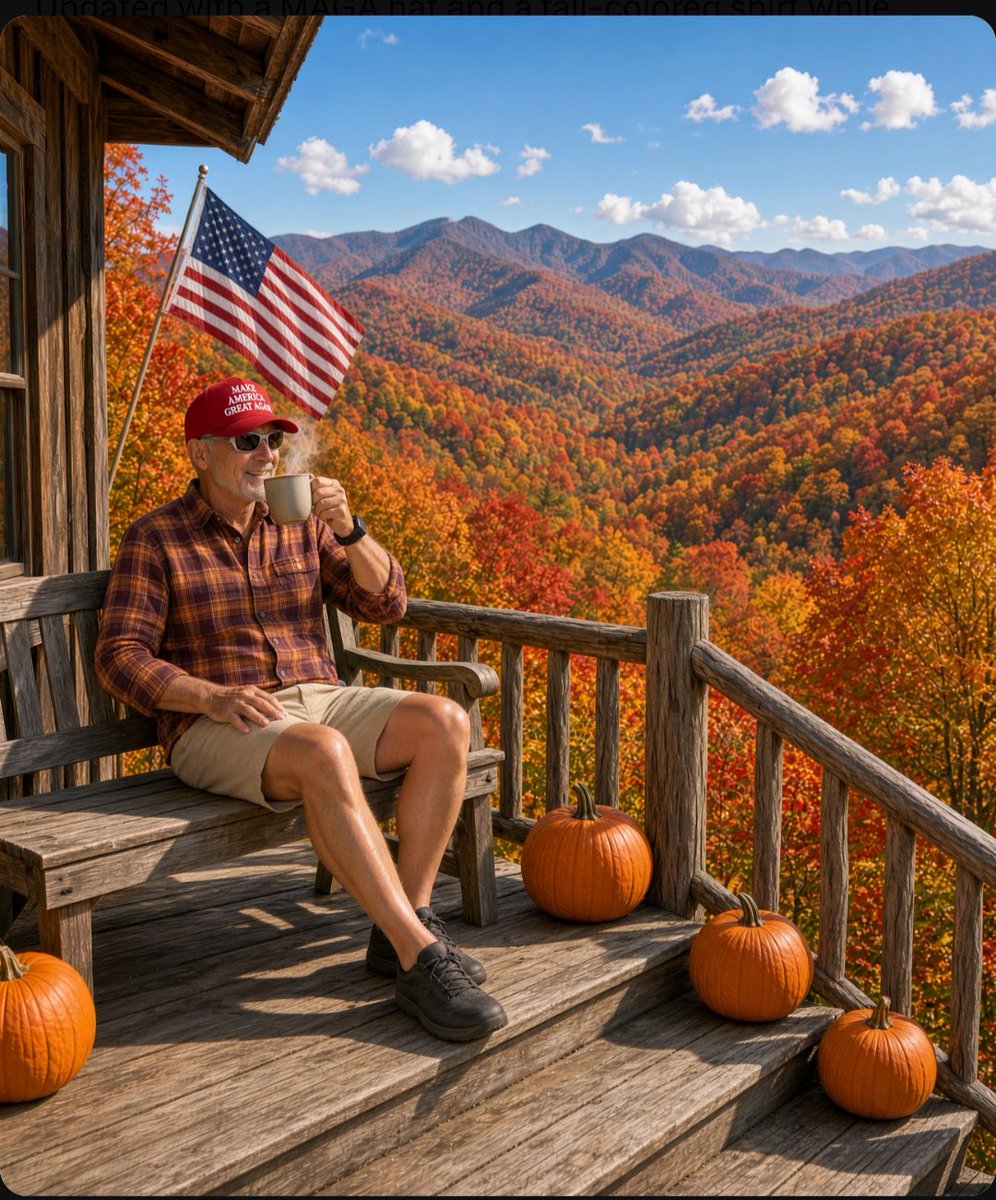 Rickbarmore's tweet photo. Good morning beautiful people 🌄. Fall is definitely in the air.
Leaves hasn't turned but so looking forward to fall and cool temperatures.
MAGA today and forever 🇺🇸🇺🇸🇺🇸 https://t.co/NjuTy1Zzt0
