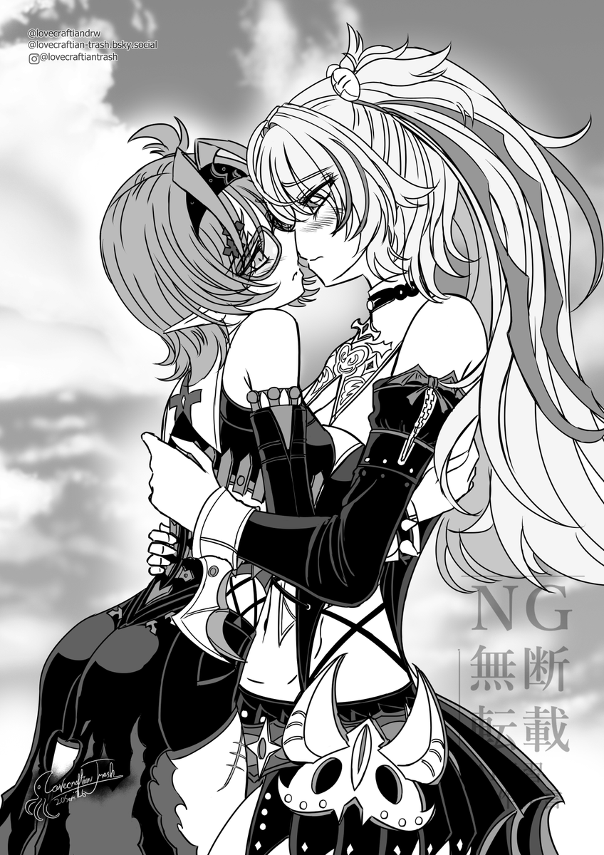 Lovecraftiandrw's tweet photo. Claret and Roxy  #claroxy https://t.co/yZLioaSoP4