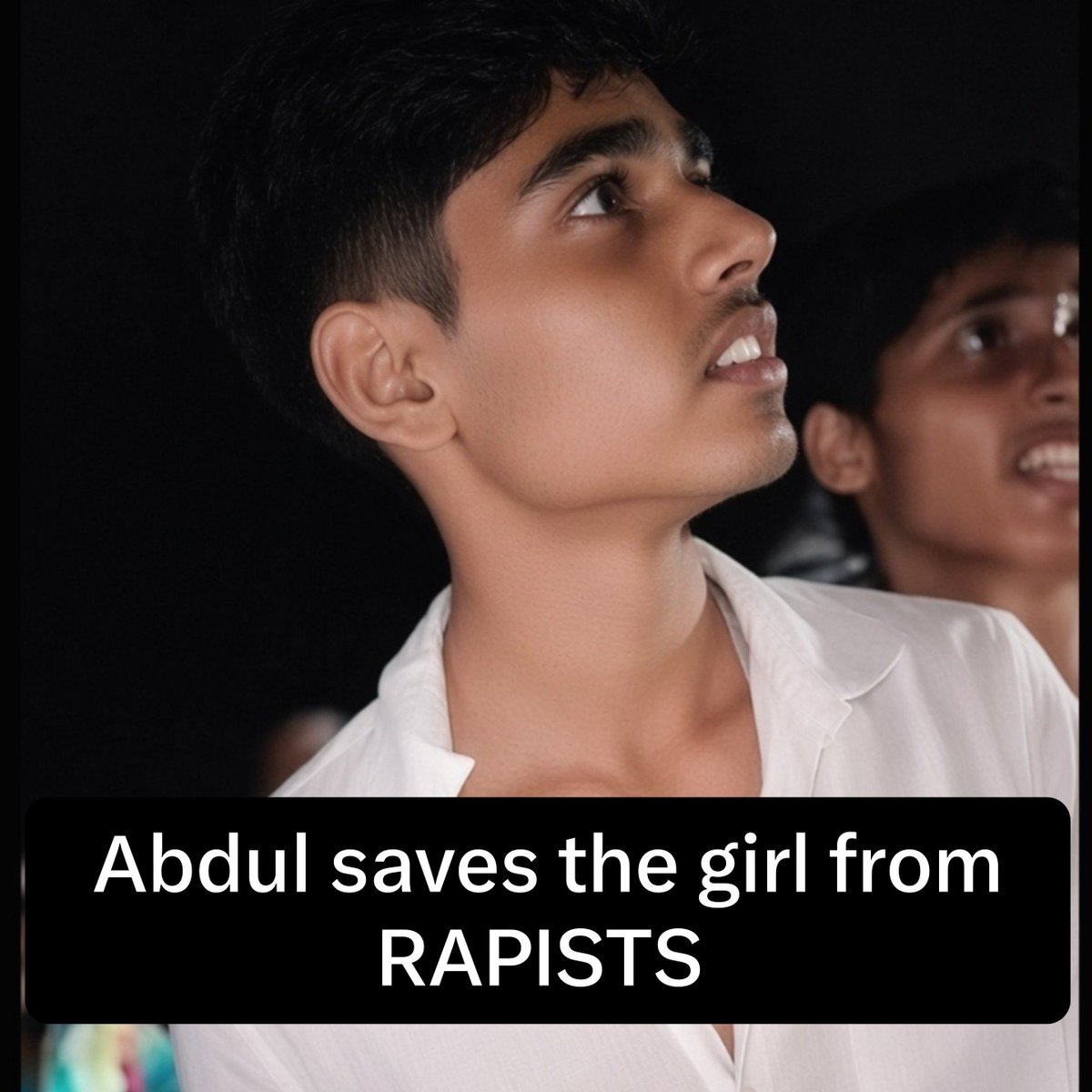 T_RexRoars's tweet photo. A Sanghi tried to rape the girl, but Abdul stepped in and saved her from the attacker. https://t.co/A3zpsdbY48