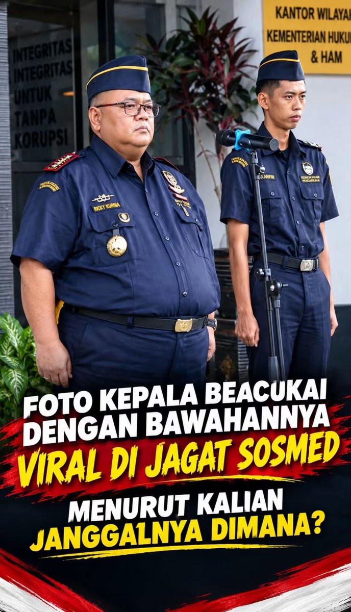POJOKNETIZEN's tweet photo. FOTO KEPALA BEACUKAI DENGAN BAWAHANNYA VIRAL DI JAGAT SOSMED
MENURUT KALIAN JANGGALNYA DIMANA? https://t.co/NDR1oexrG5
