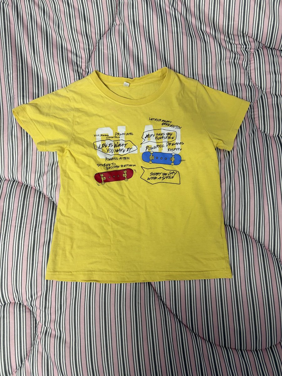 GGGGEEXSD's tweet photo. 13.  Gap Baby Tee ( yellow )
size - อกประมาณ 30
ไม่มีตำหนิ

90.-

#ส่งต่อเสื้อผ้า #ส่งต่อเสื้อผ้ามือสอง https://t.co/MRalExXtMc