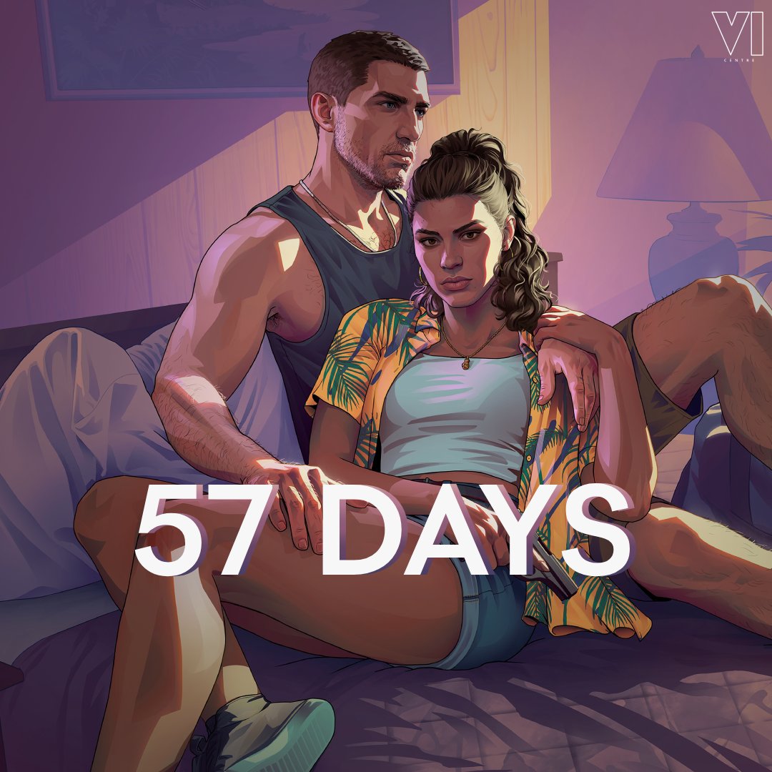 GTAVICentre's tweet photo. 57 DAYS UNTIL GTA VI.

#GTAVI #GTA6 https://t.co/4hOjfqv98v