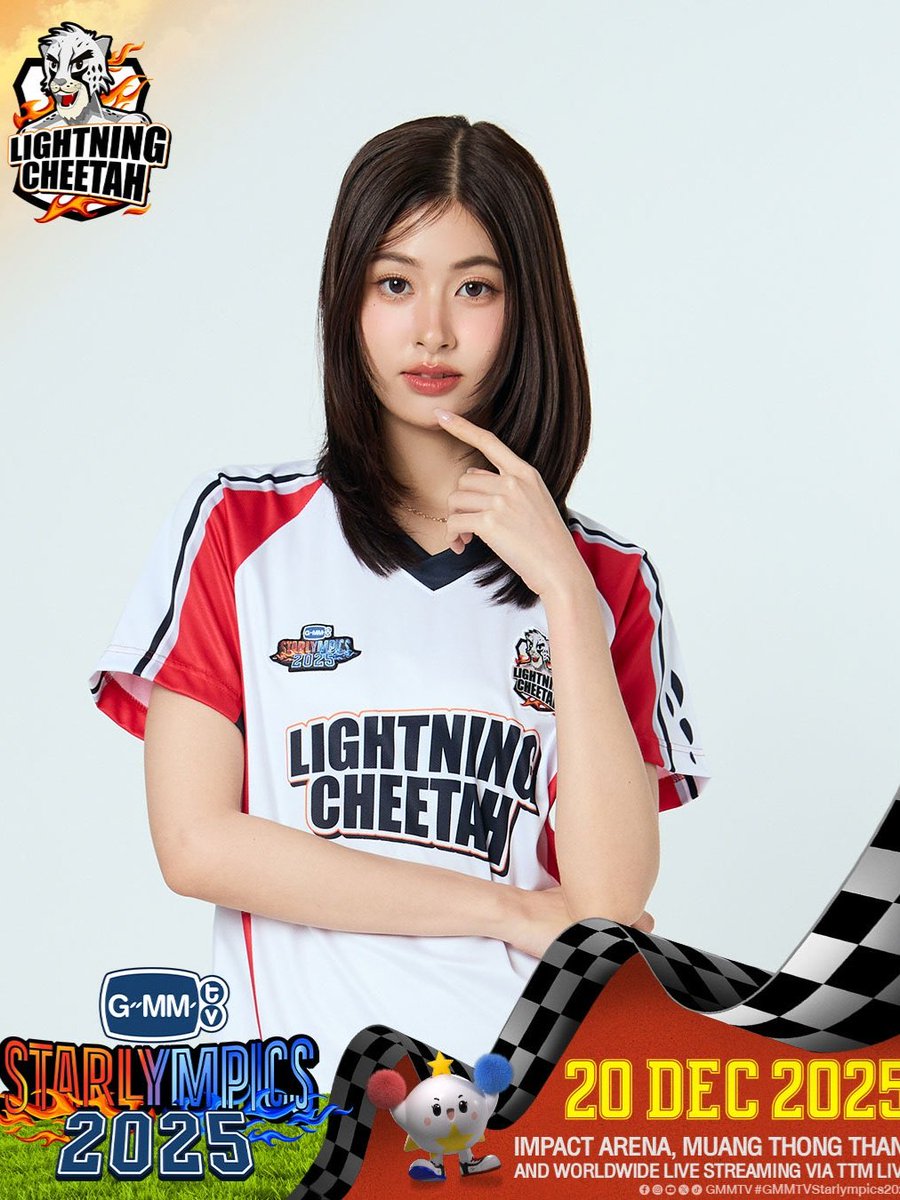 pahnthitta_'s tweet photo. pahn for team lightning cheetah❤️

#GMMTVStarlympics2026 https://t.co/HPd75e0r7D
