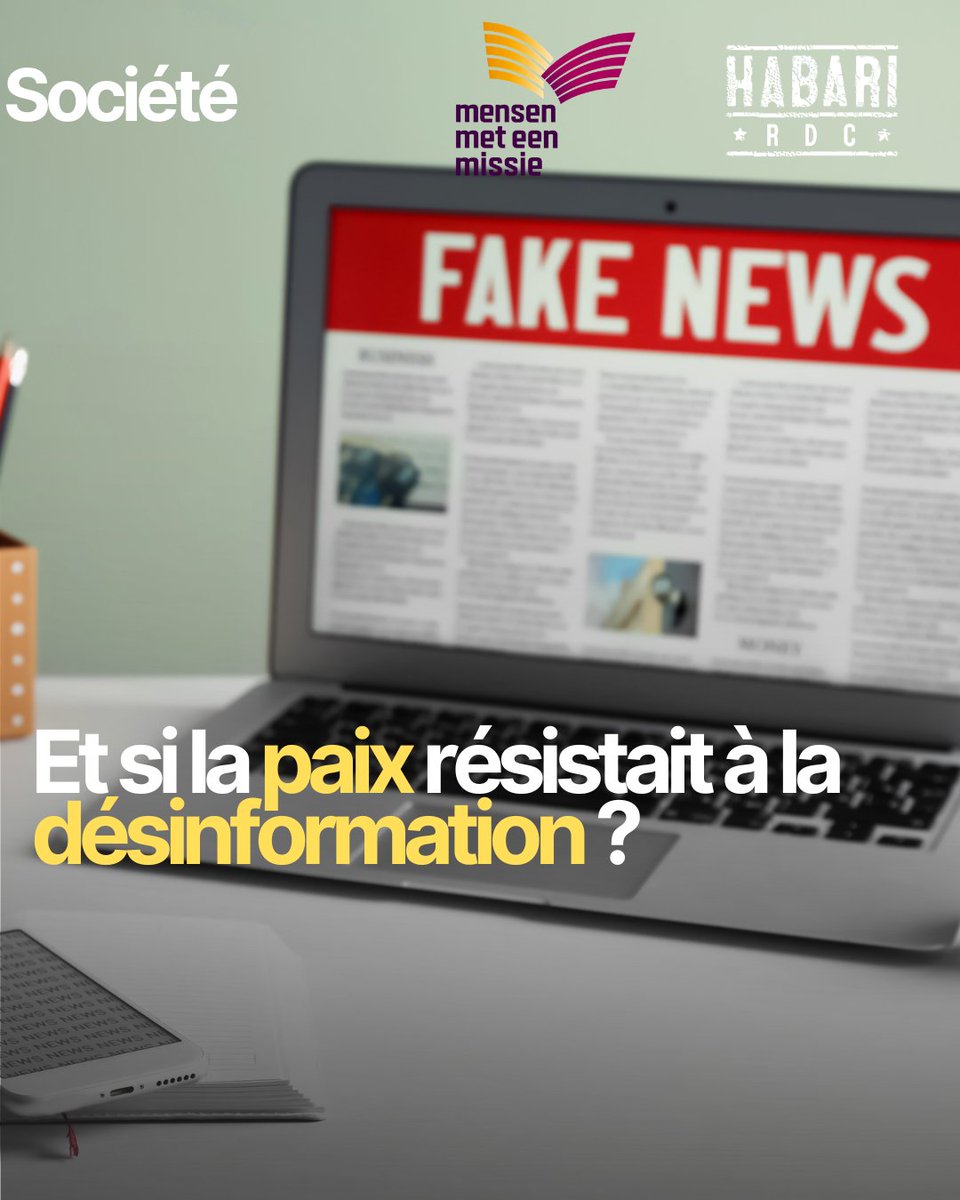 habariRDC's tweet photo. Et si la paix résistait à la désinformation ?

Les rumeurs et les fausses informations peuvent rapidement créer la peur, la méfiance et la division entre les communautés.

L’un de nos boursiers du Habari RDC Peace Fellowship 2026 aborde cette question sous un angle bien particulier : le rôle de chacun dans la lutte contre la désinformation.

Et vous, pensez-vous que vérifier une information avant de la partager peut contribuer à la paix ?

Suivez ⬇️ ⬇️ 
https://t.co/2YwU4jsz1d

#PeaceDay #KimiaRDC