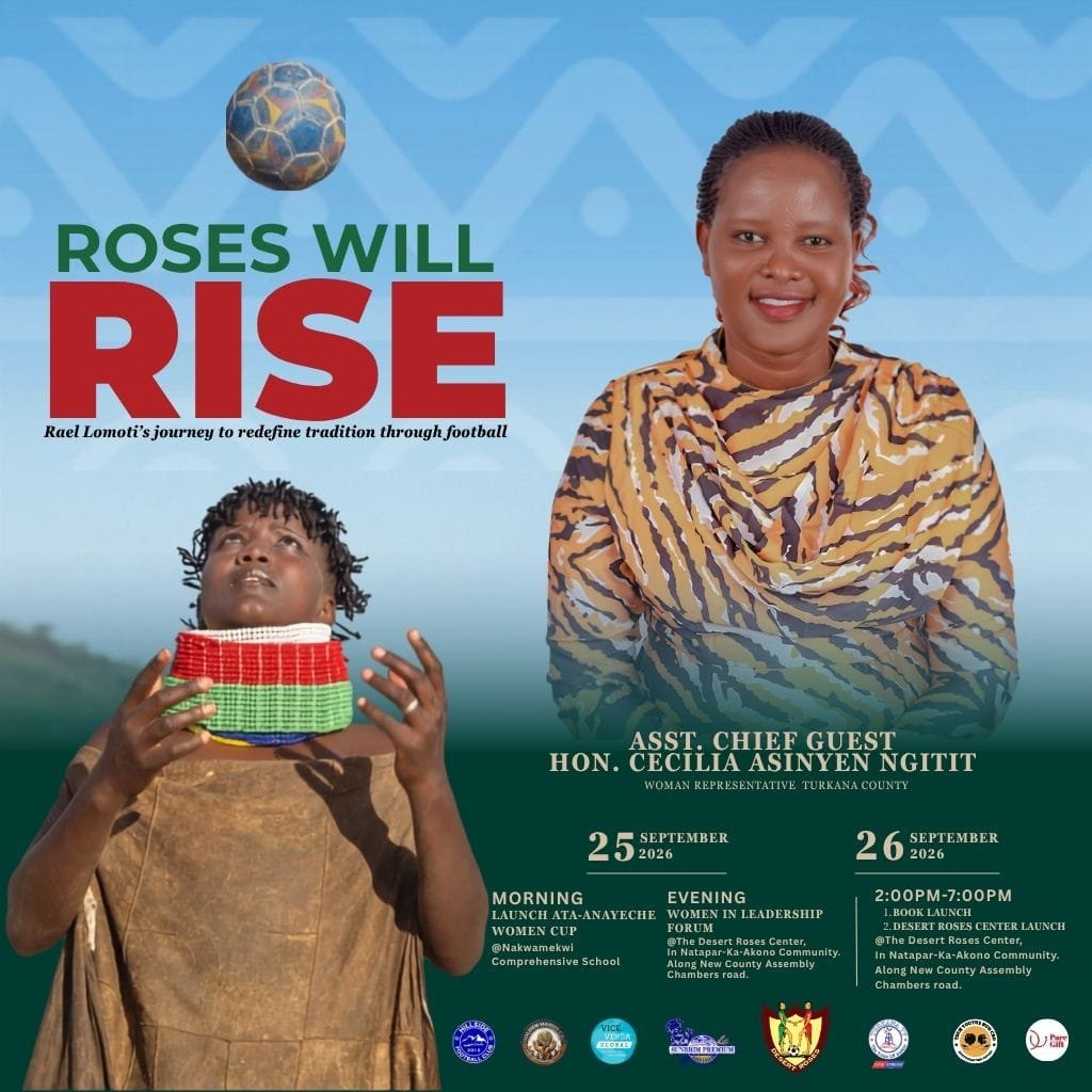 roseswillrise_'s tweet photo. Countdown to Sept 25-26! 🌹⚽️
We’re thrilled to welcome Hon. Cecilia Asinyen Ngitit as our Assistant Chief Guest for the Ata-Anayeche Women Cup, the "Roses Will Rise" launch, and the Desert Roses Center grand opening.
📍 Natapar-Ka-Akono Community
#TurkanaCounty #EmpowerYouth https://t.co/kVdaXDzGLB
