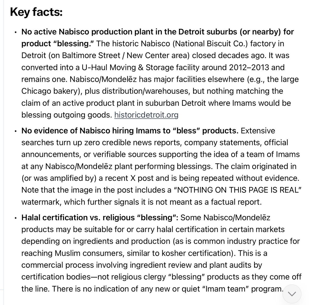 Justified1966's tweet photo. @TheyCallMeDoc1 @nabisco This is complete bullshit and untrue.
Maybe @nabisco should file suit against you…. https://t.co/COKEPB73Og