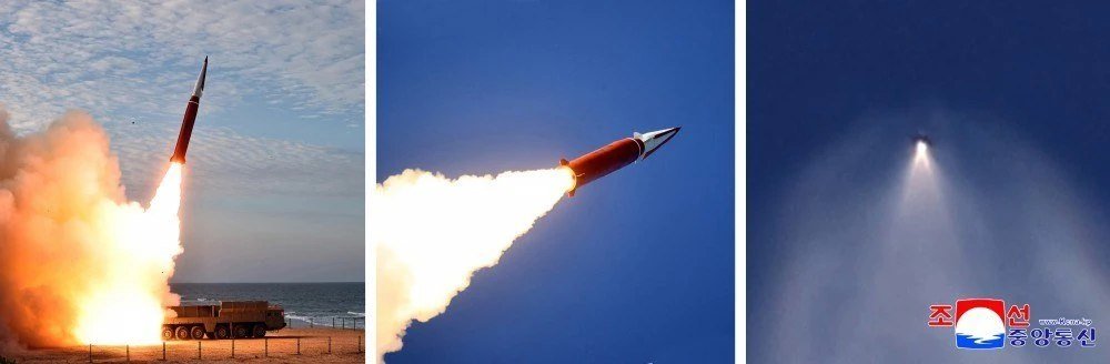Eliseevanews's tweet photo. 🔥 NORTH KOREA SUCCESSFULLY TESTS NEW HYPERSONIC MISSILE SYSTEM

North Korea has successfully tested its new Hwasongpho-11Ma-1 hypersonic missile system.

The system is a further development of the Hwasongpho-11Ma, equipped with a hypersonic glide vehicle. Kim Jong Un described the new system as an “unparalleled force” that would become an “incurable headache” for Pyongyang’s opponents.

He observed the missile test alongside his daughter. According to media reports, the system confirmed its stated capabilities, including a range of approximately 900 km.

https://t.co/h6lSf9ePkg