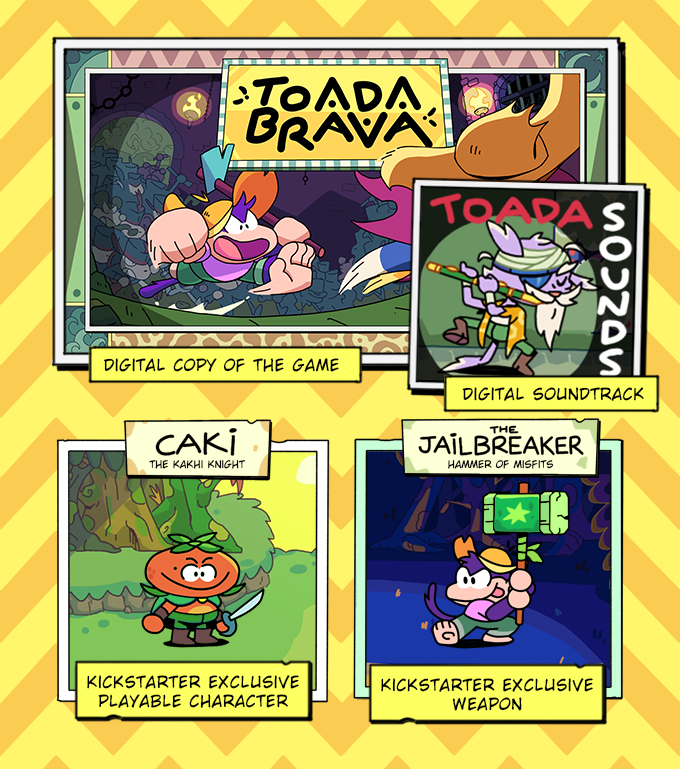 ToadaBrava's tweet photo. We're launching TODAY.

Every backer will receive an exclusive playable character and weapon. 

Only available during the Kickstarter. https://t.co/1iETSEHKQ6