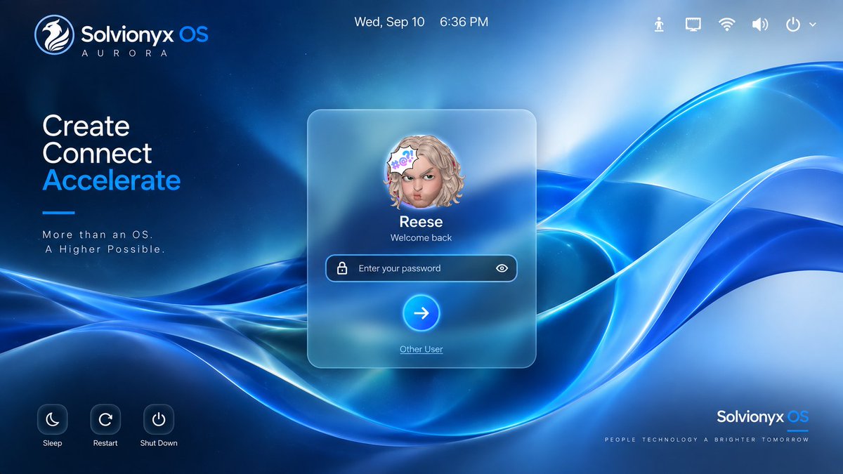 Solviony's tweet photo. Today marks a major milestone for Solviony.

We’re proud to officially introduce Solvionyx OS Aurora Our next-generation operating system. Brings together a modern desktop 

👉 Download Solvionyx OS Aurora:
https://t.co/hJricErobV⁠

#Solviony #SolvionyxOS
 #Linux #AI  #Gaming https://t.co/mcZRU9jFSD