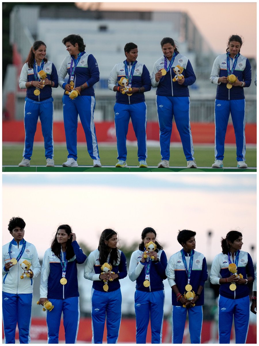 HistMathura's tweet photo. Back to Back GOLD Medals...🥇
Indian women have once again created a new history of glory by winning gold at the Asian Games.
Heartiest congratulations and best wishes to all the players.❤️💪
Jai Hind! 🇮🇳

#Asiangames #GoldTradig #FlashLight #TeamIndia #IndWvsSLW @bcci https://t.co/Bd1eWtXLG8