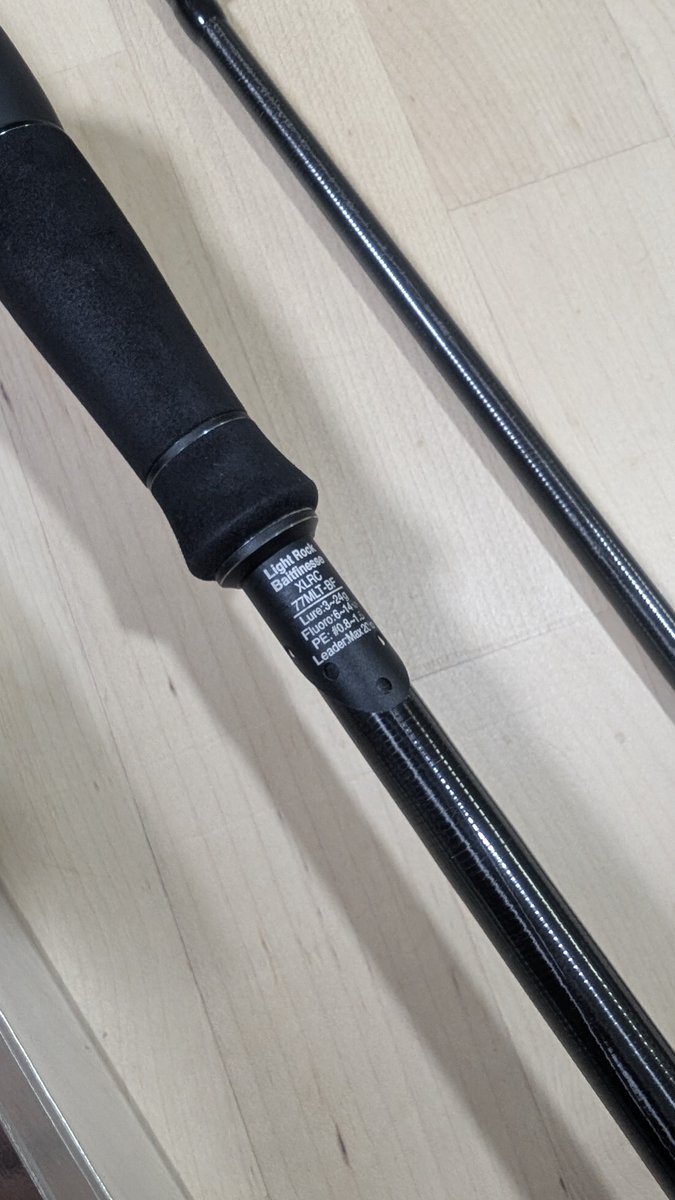 fukky_bream_ch's tweet photo. 新しい相棒へステップアップ！
(´∀｀∩)↑age↑

アブガルシア
XLRC-77MLT-BF

#ソルティステージプロトタイプ https://t.co/QyXMOOUDiF
