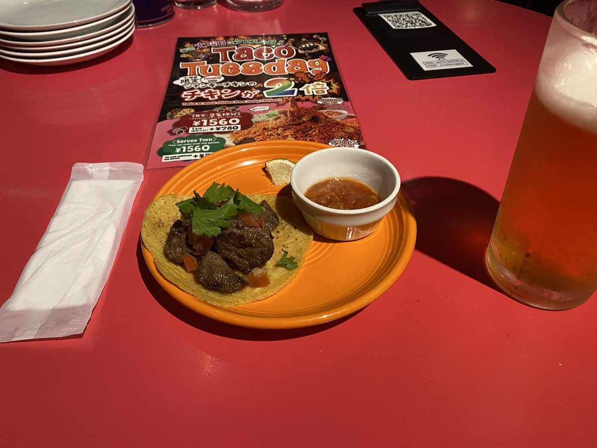 tenzan_be_good's tweet photo. 圧倒的タコス……！

こういう食べ物好きなんだよねえ(o'ч'o)ŧ‹”ŧ‹” https://t.co/c37S9TbpW7