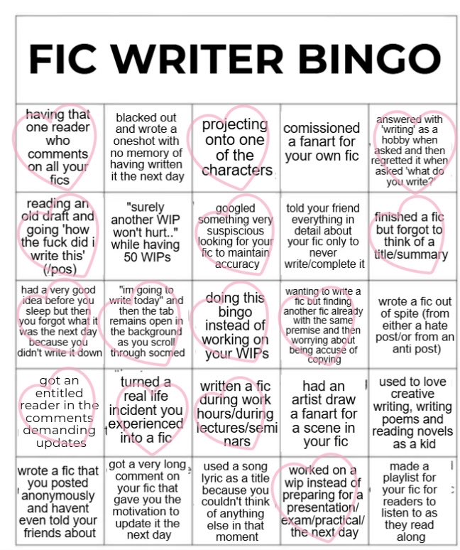 steamyjelly's tweet photo. no bingo for me 🥲 https://t.co/C2tV2J4T3G