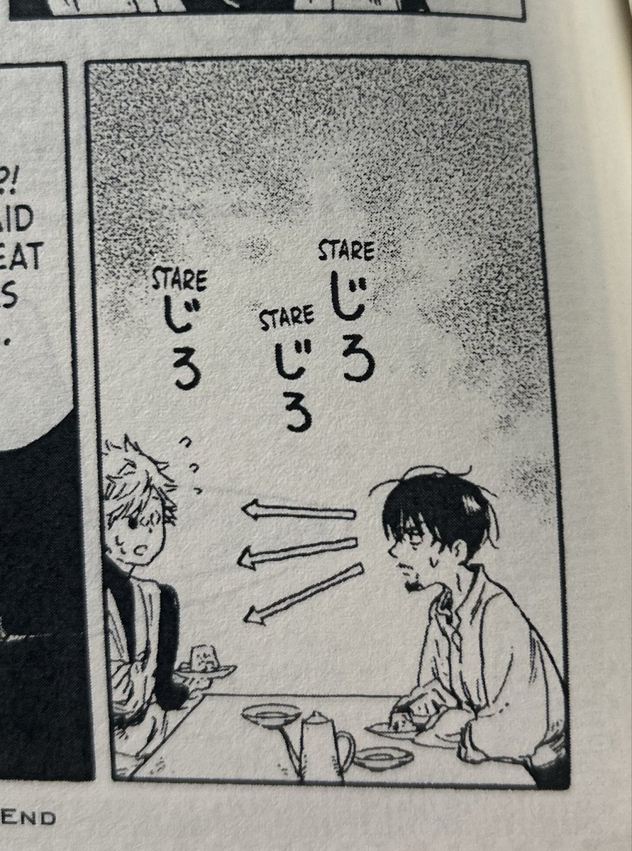 kaedekoide's tweet photo. love 18ch of wha kitchen bc they constantly stare at each other. olly looks like he’s gonna eat qifrey (and qifrey thinks he just wants to eat his jelly lmao) https://t.co/OPUNVSHoQK