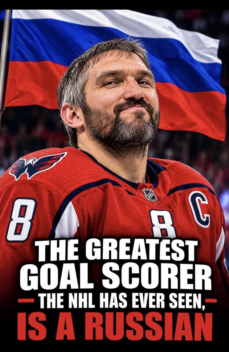 torontobaghead's tweet photo. News for NPCs crying for Ovechkin to be punished:

He will not be punished, and you have to deal with it.

His name is on the Cup, he’s the #1 goal scorer of all time, he supports Putin 100%, and there’s nothing you can do about it.

Three cheers for Ovi. https://t.co/F4zj3TRiMm