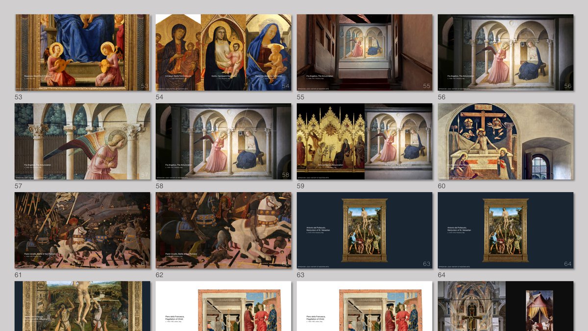 pradhom's tweet photo. คลาสวันนี้ที่รอบมาก ว่าด้วย 'ศิลปะเรอเนสซองส์ตอนต้น (Early Renaissance Art)' ซึ่งก่อตัวตั้งแต่ช่วงต้น ค.ศ. 1400 ในนครรัฐต่าง ๆ ทั่วคาบสมุทรอิตาลี ผ่านแนวคิดมนุษยนิยม (Humanism) และ 'การเกิดใหม่ (Rebirth)' ของปรัชญาคลาสสิก นำไปสู่ศิลปะที่เน้นสัจนิยม ทัศนมิติ และกายวิภาค #เม้าตึก (1)
