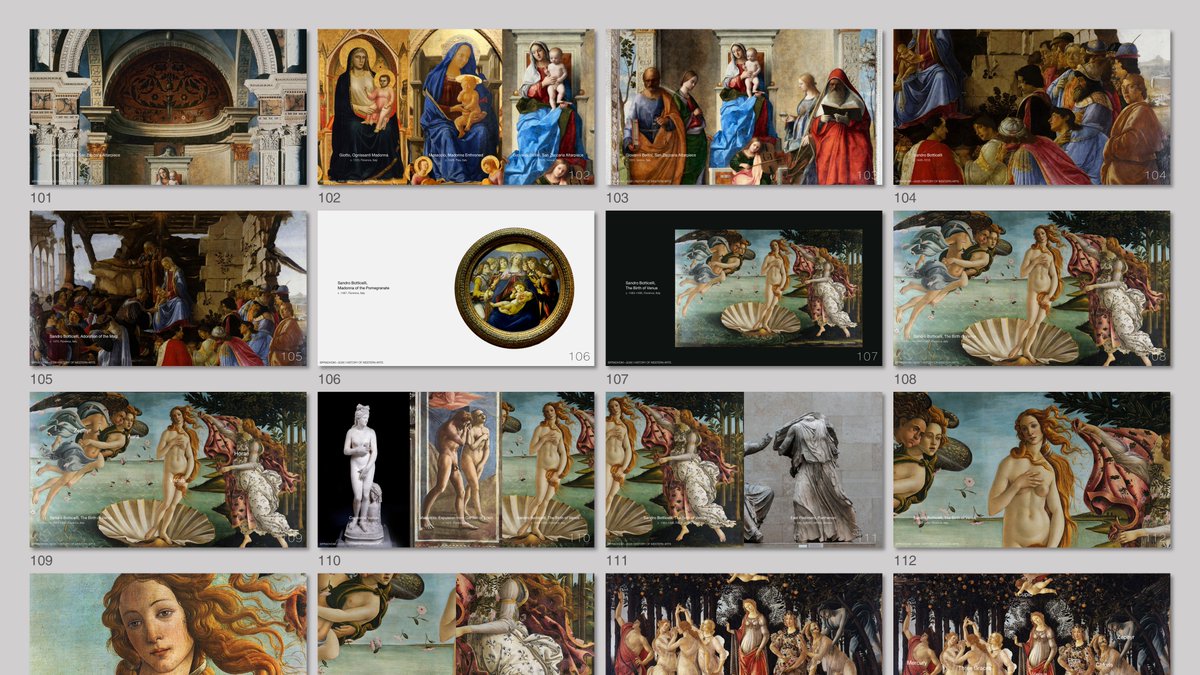 pradhom's tweet photo. คลาสวันนี้ที่รอบมาก ว่าด้วย 'ศิลปะเรอเนสซองส์ตอนต้น (Early Renaissance Art)' ซึ่งก่อตัวตั้งแต่ช่วงต้น ค.ศ. 1400 ในนครรัฐต่าง ๆ ทั่วคาบสมุทรอิตาลี ผ่านแนวคิดมนุษยนิยม (Humanism) และ 'การเกิดใหม่ (Rebirth)' ของปรัชญาคลาสสิก นำไปสู่ศิลปะที่เน้นสัจนิยม ทัศนมิติ และกายวิภาค #เม้าตึก (1)