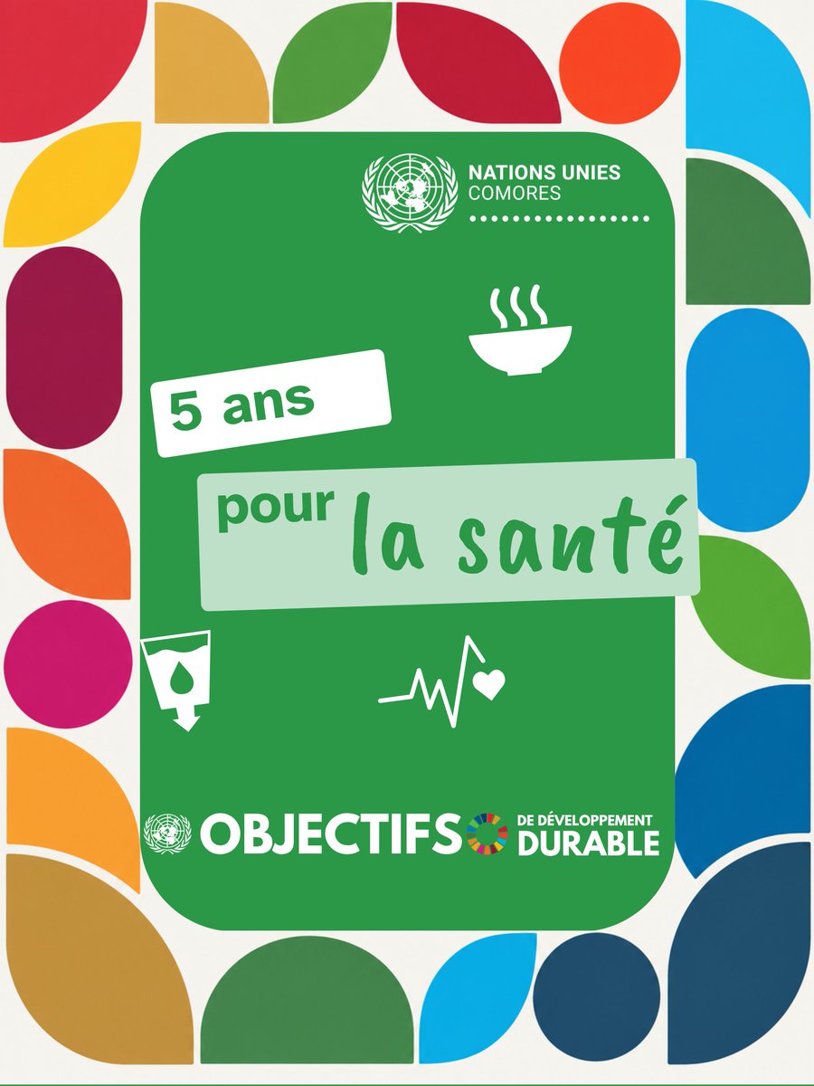 ONU_Comores's tweet photo. ❤️🩺 5️⃣ ans pour la santé.
Prévenir, soigner, protéger et rendre les services de qualité accessibles à toutes et tous : accélérons ensemble les progrès aux Comores 🇰🇲.
La santé de chacun renforce l’avenir de tous.
#5AnsPour #ODD3 #ONUComores #5YearsFor https://t.co/fN2OB1aK6C